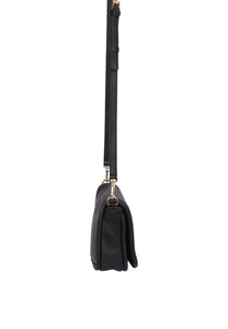 Abro Willow Leather Cross Body Bag in Black