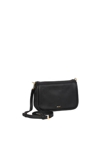 Abro Willow Leather Cross Body Bag in Black