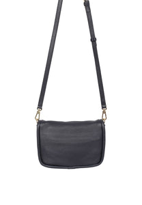 Abro Willow Leather Cross Body Bag in Navy