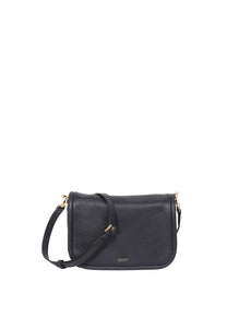 Abro Willow Leather Cross Body Bag in Navy