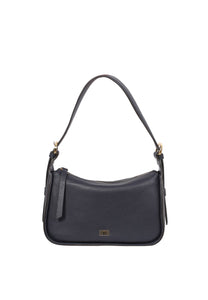 Abro Best Friend Leather Shoulder Bag in Navy