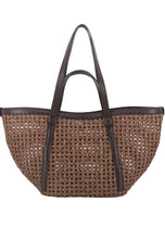 Load image into Gallery viewer, Abro Cosmo Shopper Bag in Rattan
