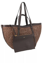 Load image into Gallery viewer, Abro Cosmo Shopper Bag in Rattan
