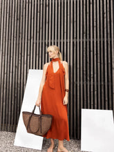 Load image into Gallery viewer, Abro Cosmo Shopper Bag in Rattan
