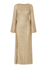 Load image into Gallery viewer, Dea Kudibal Minetta Gold Sequin Maxi Dress
