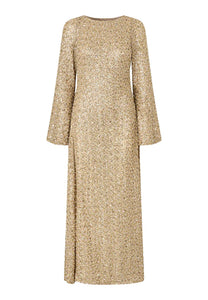 Dea Kudibal Minetta Gold Sequin Maxi Dress