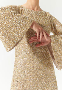 Dea Kudibal Minetta Gold Sequin Maxi Dress