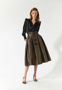 Dea Kudibal Albi Skirt in Serpentine Gold