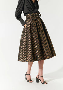 Dea Kudibal Albi Skirt in Serpentine Gold