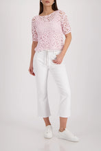 Load image into Gallery viewer, Monari Knitted Jumper with Cornelly Pattern in French Rose
