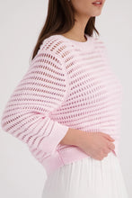 Load image into Gallery viewer, Monari Ajour Knitted Jumper in French Rose
