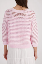 Load image into Gallery viewer, Monari Ajour Knitted Jumper in French Rose
