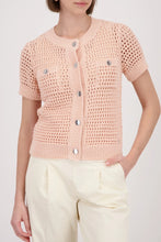 Load image into Gallery viewer, Monari Ajour Cardigan in Summer Peach
