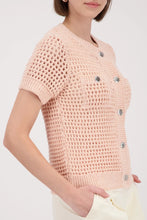 Load image into Gallery viewer, Monari Ajour Cardigan in Summer Peach
