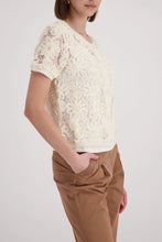 Load image into Gallery viewer, Monari Cardigan with Floral Pattern in Marble
