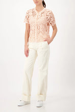 Load image into Gallery viewer, Monari Cardigan with Lace in Peach
