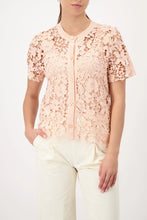 Load image into Gallery viewer, Monari Cardigan with Lace in Peach
