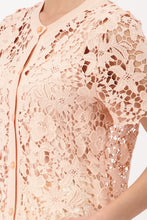 Load image into Gallery viewer, Monari Cardigan with Lace in Peach
