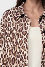 Load image into Gallery viewer, Monari Jacket with Leopard Print In Brown Sugar Stripes
