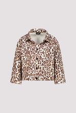 Load image into Gallery viewer, Monari Jacket with Leopard Print In Brown Sugar Stripes
