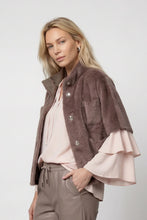 Load image into Gallery viewer, Monari Cape with Faux Fur in Taupe
