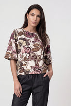 Load image into Gallery viewer, Monari Sweatshirt with Floral Pattern Antique White Pattern
