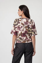 Load image into Gallery viewer, Monari Sweatshirt with Floral Pattern Antique White Pattern
