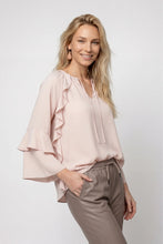 Load image into Gallery viewer, Monari Chiffon Blouse in Rosewater
