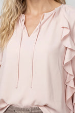 Load image into Gallery viewer, Monari Chiffon Blouse in Rosewater
