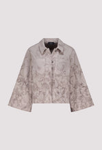 Load image into Gallery viewer, Monari Denim Jacket with Ornamental Pattern in Taupe
