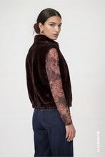 Load image into Gallery viewer, Monari Faux fur vest with stand-up collar
