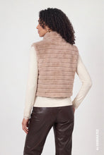 Load image into Gallery viewer, Monari Faux Fur Waistcoat with Stripes

