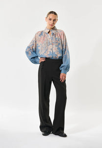 Dea Kudibal Nika Blouse with a Stand Up Collar