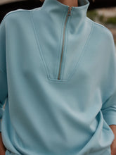 Load image into Gallery viewer, Varley Hawley Half-Zip Sweater in Porcelain Blue
