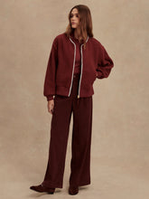 Load image into Gallery viewer, Varley Hansley Fleece Jacket in New Maroon
