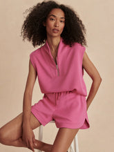 Load image into Gallery viewer, Varley Loretta Half-Zip Sleveless Sweat in Ibis Rose
