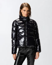 Load image into Gallery viewer, Pinko Padded Crystal Nylon Pea Coat in Black
