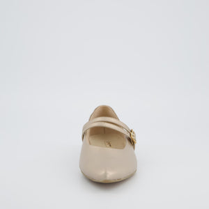 Paul Green Ballerina in Metallic Beige