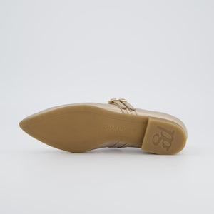 Paul Green Ballerina in Metallic Beige