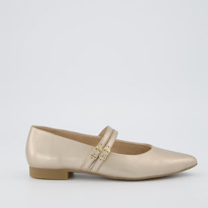 Paul Green Ballerina in Metallic Beige