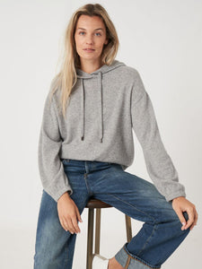 Repeat Cotton Blend Double Knit Zip-Up Hoodie
