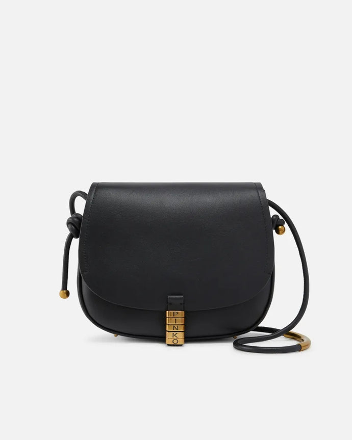 Pinko Large Leather Crossbody Bag with Knots
