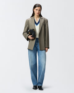 Pinko Varsity-Style Knit Vest with Embroidery