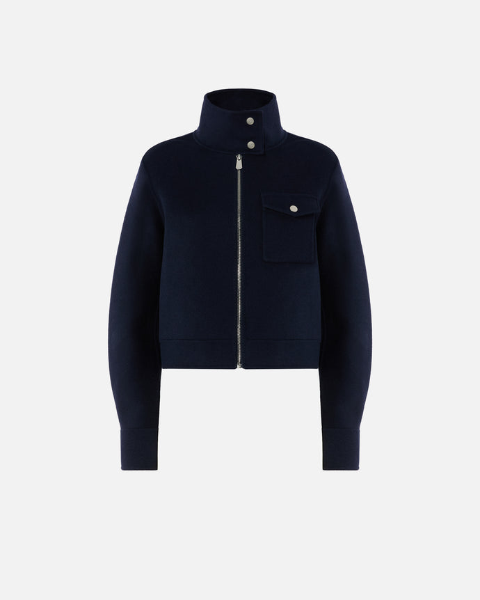 Pinko Double Cloth Jacket in Navy