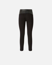 Load image into Gallery viewer, Pinko Leather and Stretch Fabric Trousers
