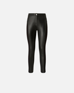 Pinko Leather and Stretch Fabric Trousers