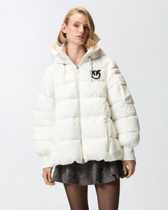 Pinko Technical Canvas Jacket with a Hood