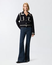 Load image into Gallery viewer, Pinko Preppy-Style Cardigan in Blue/White
