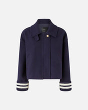 Load image into Gallery viewer, Pinko Short Cloth Pea Coat in Navy
