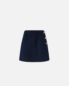 Pinko Mini Wrap Skirt in Navy
